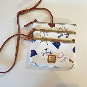 Toronto Blue Jays Dooney & Bourke Game Day Triple Zip Crossbody Purse